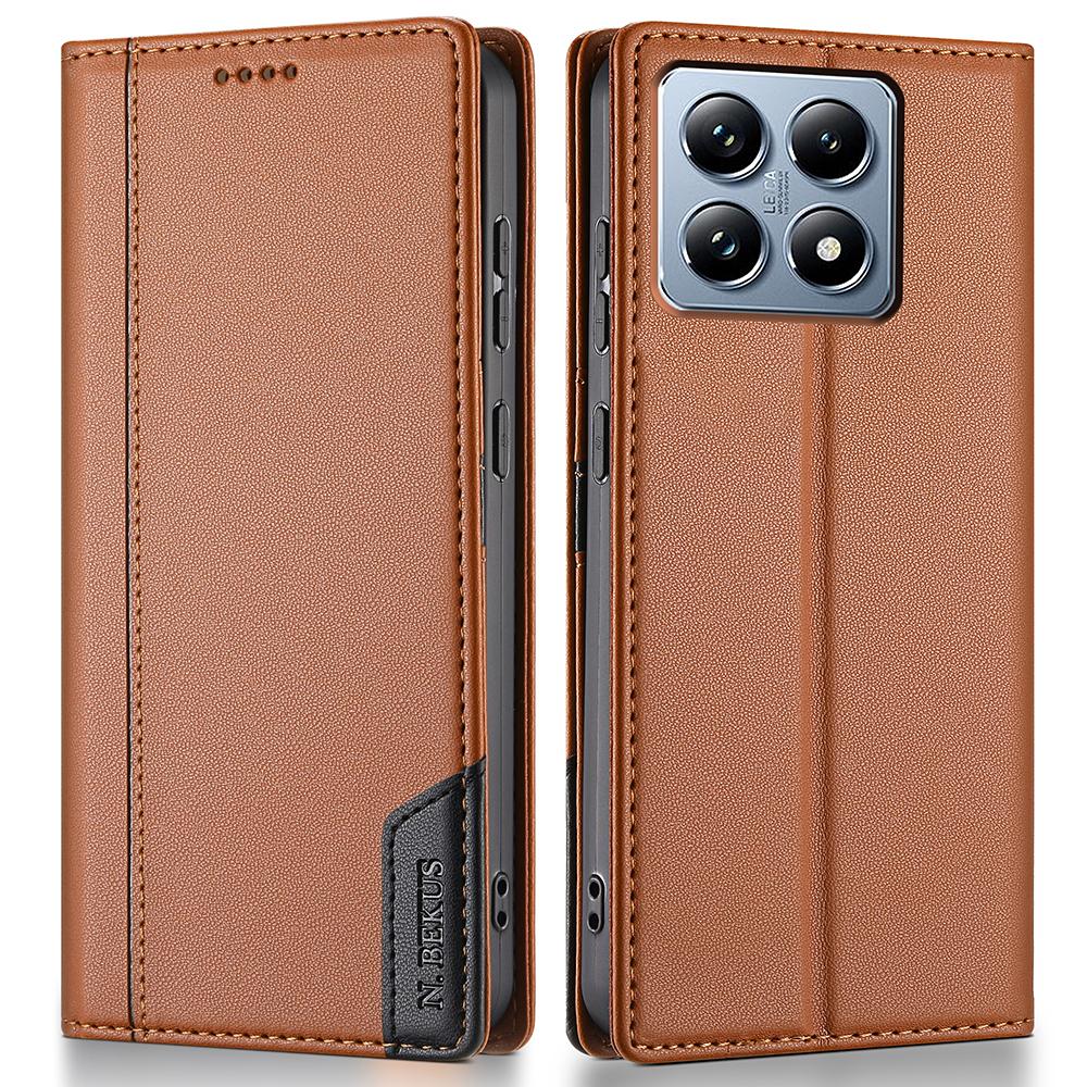 N.BEKUS P3 For Xiaomi 14T Pro Case RFID Blocking Wallet Stand PU Leather Flip Phone Cover Brown
N.BEKUS P3 For Xiaomi 14T Pro Case RFID Blocking Wallet Stand PU Leather Flip Phone Cover Brown