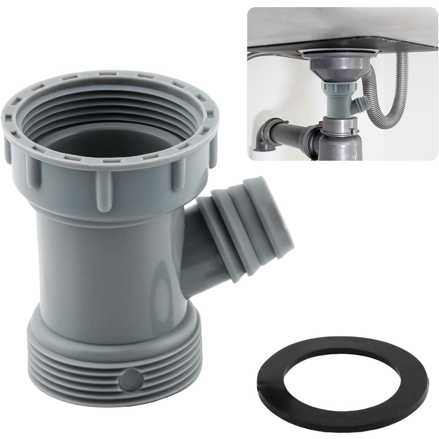 Kitchen Sink Drain Pipe Adapter, Y-shaped 3 Way Basin Sewer Branch Connector, Male Female Thread Fitting Dishwasher Tailpiece Pipe Adapter, Kitchen
Kitchen Sink Drain Pipe Adapter, Y-shaped 3 Way Basin Sewer Branch Connector, Male Female Thread Fitting Dishwasher Tailpiece Pipe Adapter, Kitchen
