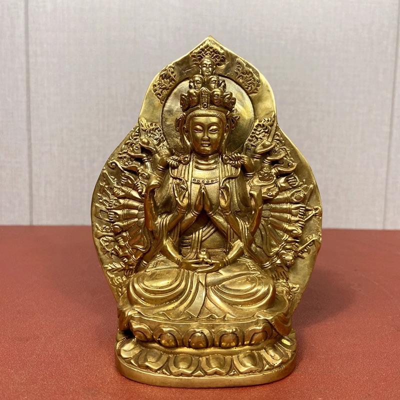 Тибетская тантрическая статуя Будды Бодхисаттвы Тысячерукой Гуаньинь из чистой меди, украшение для дома
Тибетская тантрическая статуя Будды Бодхисаттвы Тысячерукой Гуаньинь из чистой меди, украшение для дома