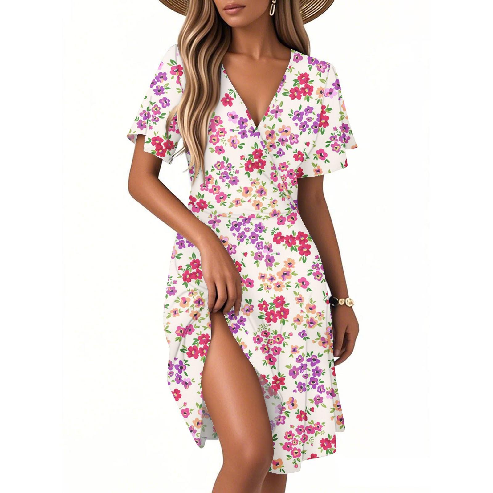 Женское повседневное модное платье с винтажным цветочным принтом и коротким рукавом и V-образным вырезом XXL
Женское повседневное модное платье с винтажным цветочным принтом и коротким рукавом и V-образным вырезом XXL