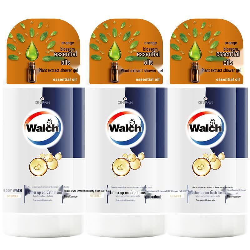 Walch Orange Blossom Essential Oil Shower Gel 3-Pack
Walch Orange Blossom Essential Oil Shower Gel 3-Pack