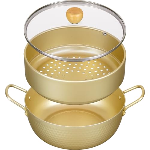 Wahei Freiz Easy-to-clean, Hygienic Aluminum Steamer Pot, 24cm, Induction and Gas Compatible, with Glass Lid, Hokona (RB-3661)
Wahei Freiz Easy-to-clean, Hygienic Aluminum Steamer Pot, 24cm, Induction and Gas Compatible, with Glass Lid, Hokona (RB-3661)