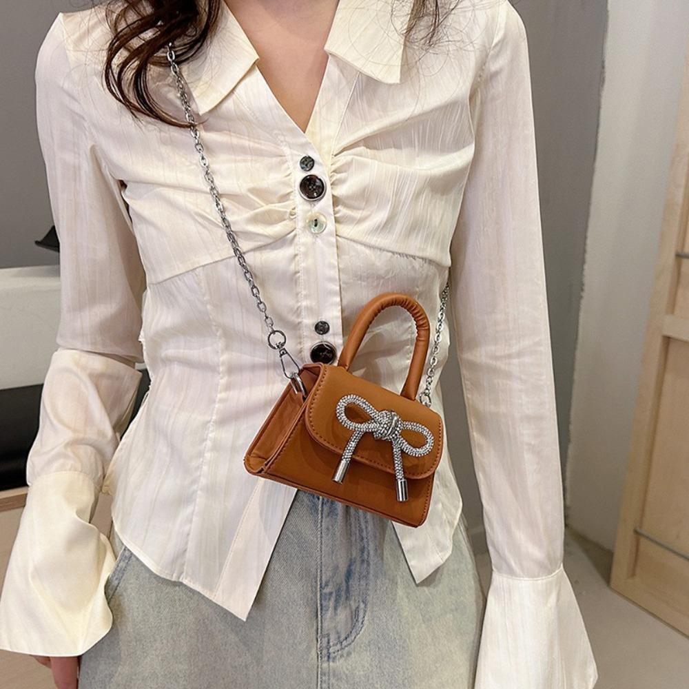 Solid Color Bowknot Crossbody Bag Mini Evening Clutch Bag Rhinestone Bow Shoulder Bag Lady/Girls білий
Solid Color Bowknot Crossbody Bag Mini Evening Clutch Bag Rhinestone Bow Shoulder Bag Lady/Girls білий