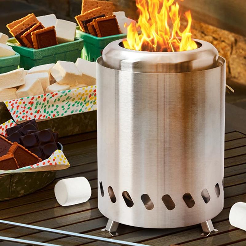 1Pc Firepit Mini Wood Burning Indoor/Outdoor Stainless Steel Portable Smokeless Tabletop Fire Pit Mini Stove Table 14.5*14.5*17.8CM
1Pc Firepit Mini Wood Burning Indoor/Outdoor Stainless Steel Portable Smokeless Tabletop Fire Pit Mini Stove Table 14.5*14.5*17.8CM