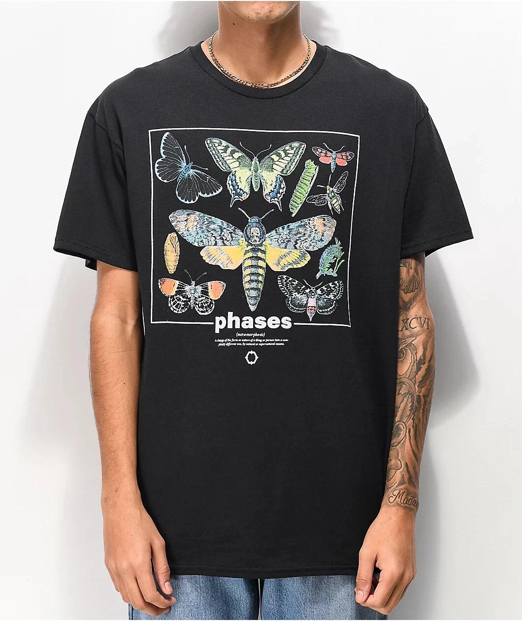 Empyre Mens Phases Butterfly Graphic Black Tee Shirt New S, M, L, XL M
Empyre Mens Phases Butterfly Graphic Black Tee Shirt New S, M, L, XL M