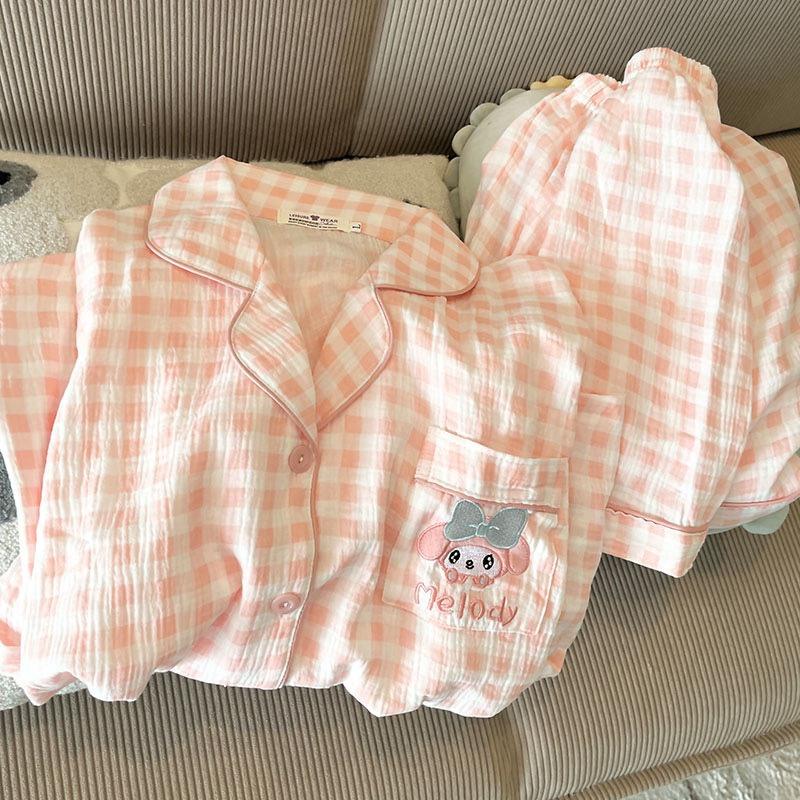 Sweet Pink Melody Pajamas Women s Summer Short Sleeve Shorts Cardigan Set Student Dormitory Can Wear Loungewear Outside S
Sweet Pink Melody Pajamas Women s Summer Short Sleeve Shorts Cardigan Set Student Dormitory Can Wear Loungewear Outside S