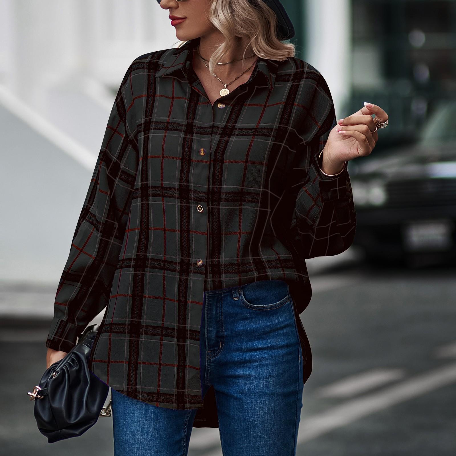 Модные женские повседневные топы в клетку с длинным рукавом и воротником-стойкой, пальто XL чёрный
Модные женские повседневные топы в клетку с длинным рукавом и воротником-стойкой, пальто XL чёрный