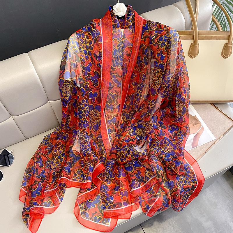 New Model Women Pashmina Scarves Popular Sunscreen Shawls For Gift Summer Couple Style Silk Hijab Fashion Design 180X130CM Scarf
New Model Women Pashmina Scarves Popular Sunscreen Shawls For Gift Summer Couple Style Silk Hijab Fashion Design 180X130CM Scarf