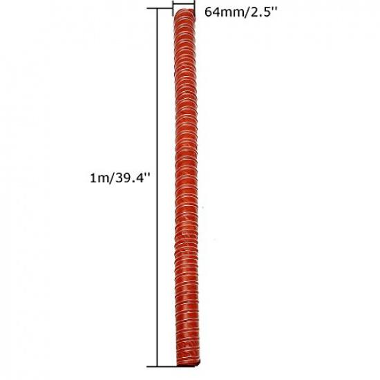 New 64mm 2.5Inch Silicone Flexible Brake Ducting Hose Aeroduct Airduct Pipe 1M
New 64mm 2.5Inch Silicone Flexible Brake Ducting Hose Aeroduct Airduct Pipe 1M