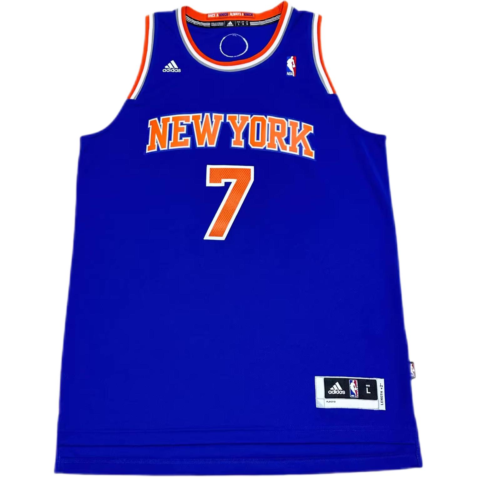 Adidas X NBA Collaboration Knicks Team 7 Anthony Round Neck Fashion Soft Sleeveless Basketball Jersey Unisex jersey Blue 7912A-3KB-K91474 M
Adidas X NBA Collaboration Knicks Team 7 Anthony Round Neck Fashion Soft Sleeveless Basketball Jersey Unisex jersey Blue 7912A-3KB-K91474 M
