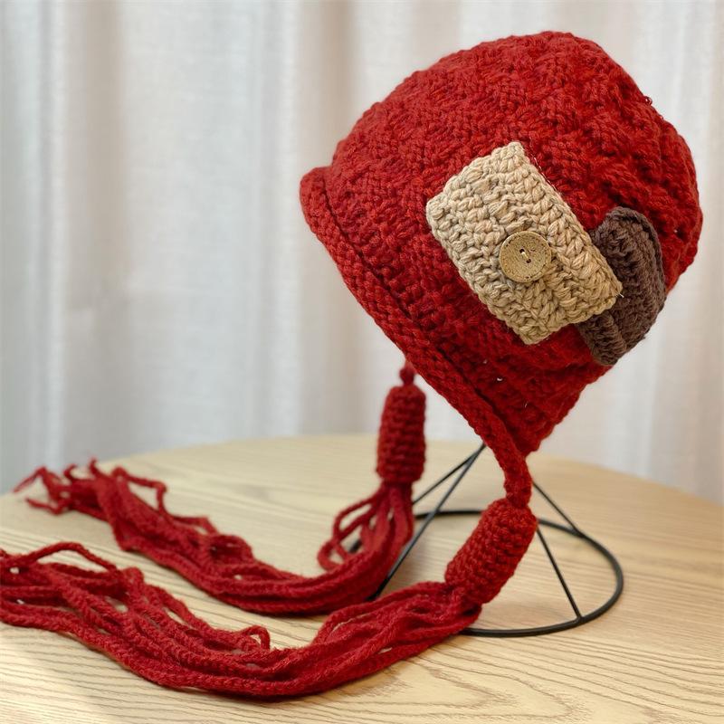 Trendy women s winter hats, fashionable new hand-knitted tassel winter hats, stylish winter weaves Adult54-62Average Size червоний
Trendy women s winter hats, fashionable new hand-knitted tassel winter hats, stylish winter weaves Adult54-62Average Size червоний