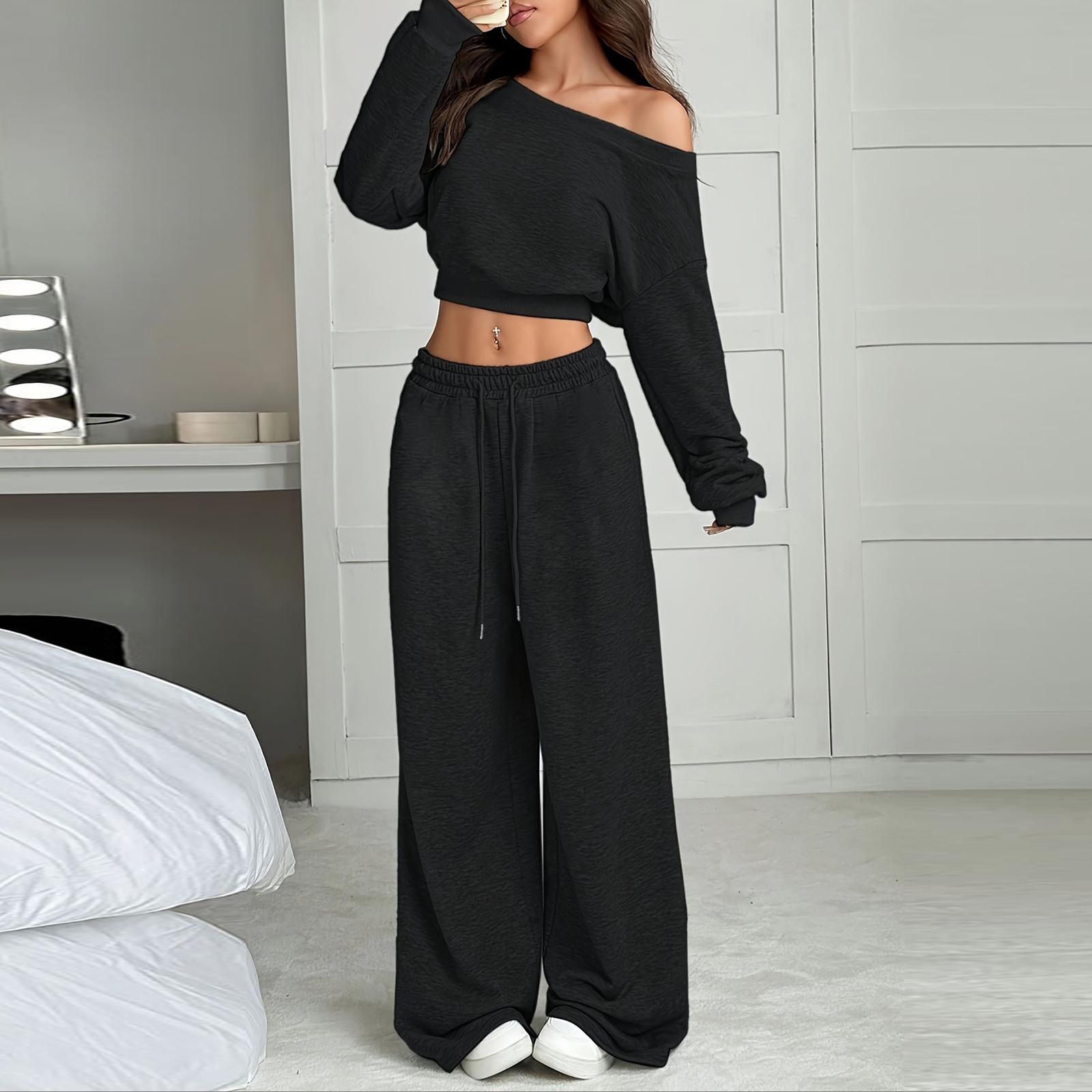 Women s Fashion Two Piece Set Slim Fit Casual Long Pants Outfit Suitable for Daily Wear and Various Occasions Comfortable Fabric Design S чёрный
Women s Fashion Two Piece Set Slim Fit Casual Long Pants Outfit Suitable for Daily Wear and Various Occasions Comfortable Fabric Design S чёрный