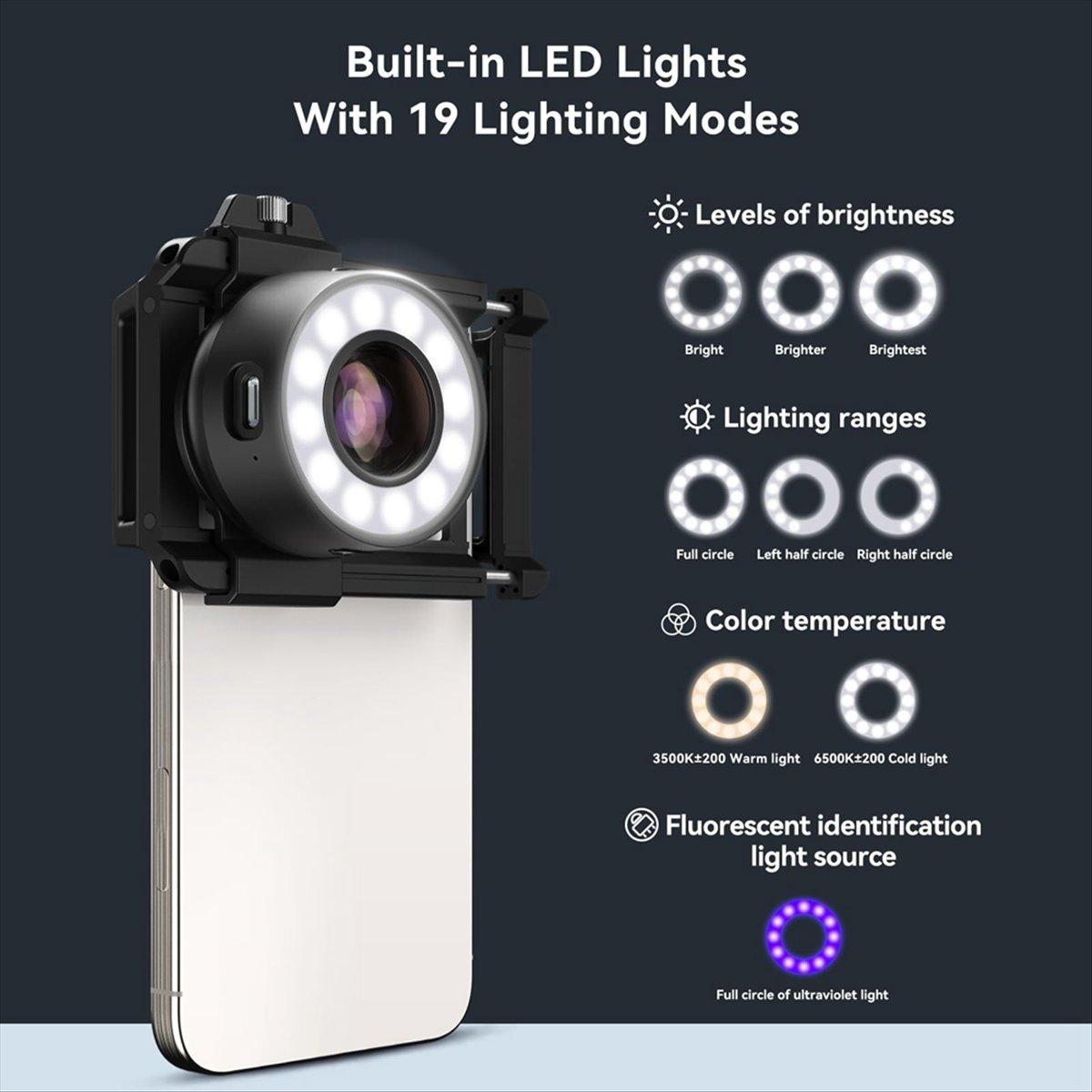 Jewelers Loupe Magnifier, 120X Phone Microscope Lens with Eyecup LED Light,Jewelry,Coins Portable Mini Pocket Microscope China Mainland
Jewelers Loupe Magnifier, 120X Phone Microscope Lens with Eyecup LED Light,Jewelry,Coins Portable Mini Pocket Microscope China Mainland