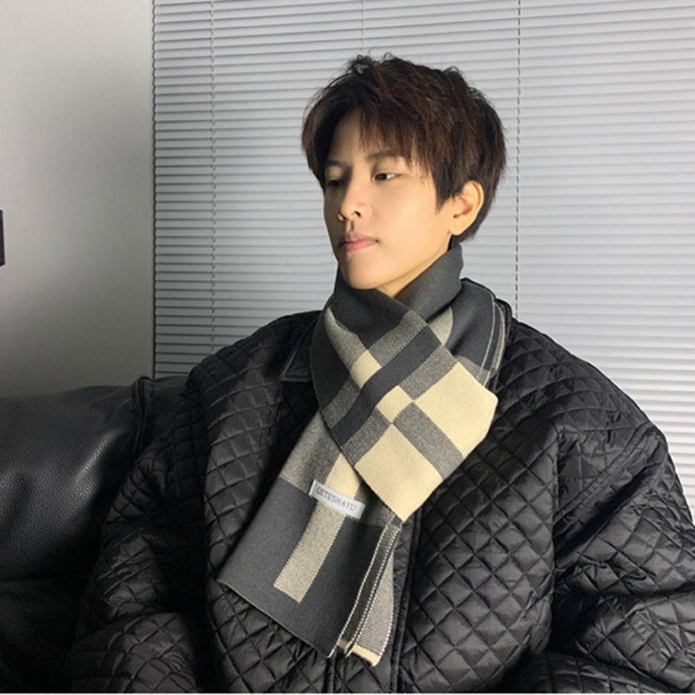 Windproof Men Plaid Wool Scarf Classic Checkered Scarf Simple Winter Cashmere Scarf Gifts темно-синий
Windproof Men Plaid Wool Scarf Classic Checkered Scarf Simple Winter Cashmere Scarf Gifts темно-синий