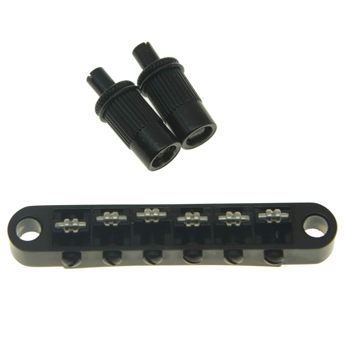 KAISH Black Guitar Roller Saddle Bridge Bridge for Epiphone Les Bigsby Guitars with M8 Threaded Posts Tune-O-Matic Paul, SG, Dot,
KAISH Black Guitar Roller Saddle Bridge Bridge for Epiphone Les Bigsby Guitars with M8 Threaded Posts Tune-O-Matic Paul, SG, Dot,