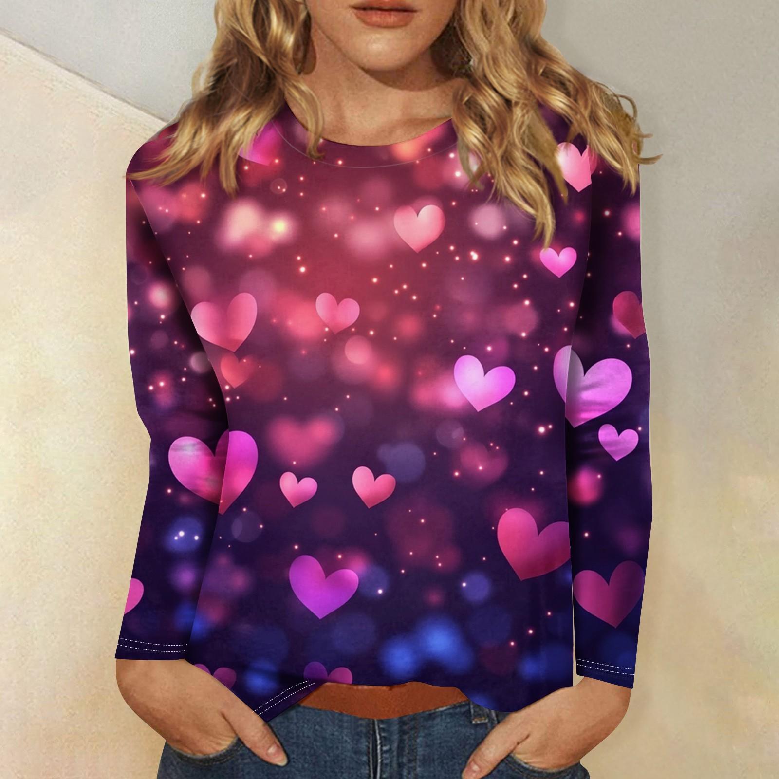 Женская мода повседневная с длинным рукавом и принтом ко Дню святого Валентина с круглым вырезом XXL
Женская мода повседневная с длинным рукавом и принтом ко Дню святого Валентина с круглым вырезом XXL