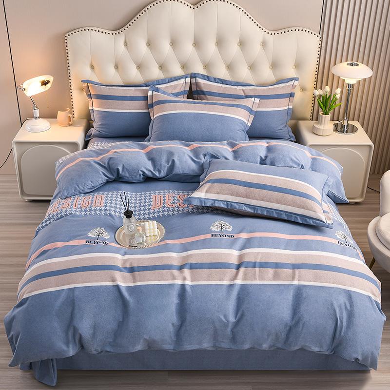 Autumn and Winter Thickened Brushed Cotton Four-piece Set, Cotton Quilt Cover, Three-piece Student Dormitory Bed Set
Autumn and Winter Thickened Brushed Cotton Four-piece Set, Cotton Quilt Cover, Three-piece Student Dormitory Bed Set