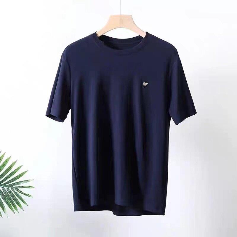 European station summer new short-sleeved cotton T-shirt men s fashion European version breathable crew neck t-shirt men s crew neck top 4XL Темно-синій
European station summer new short-sleeved cotton T-shirt men s fashion European version breathable crew neck t-shirt men s crew neck top 4XL Темно-синій