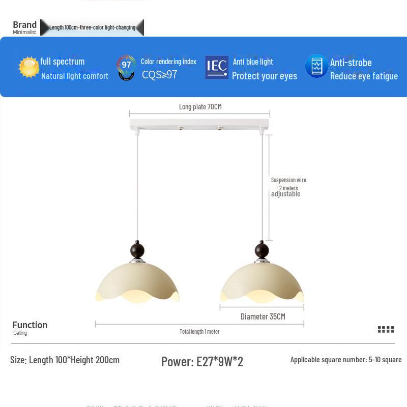 Современная японская люстра в стиле «яичная скорлупа» ваби-саби для обеденного стола Tri-color Adjustable Light
Современная японская люстра в стиле «яичная скорлупа» ваби-саби для обеденного стола Tri-color Adjustable Light