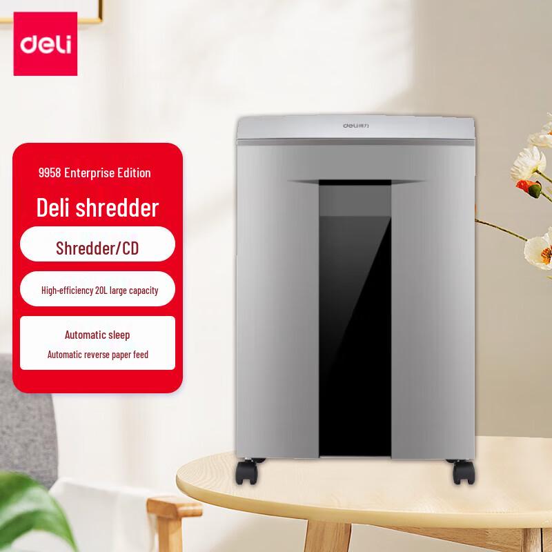 Deli 9958 P-4 Long-Run Commercial Office Shredder CN plug (adapter included)
Deli 9958 P-4 Long-Run Commercial Office Shredder CN plug (adapter included)