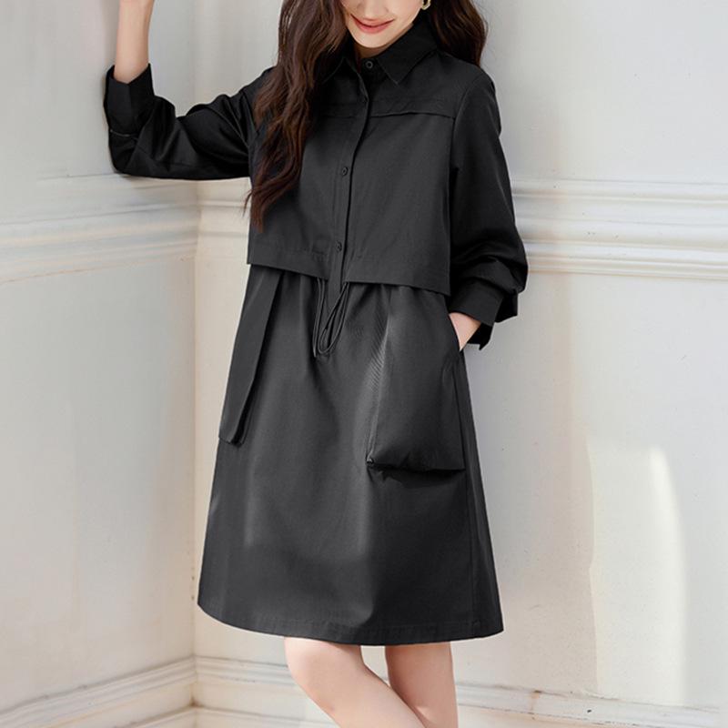 Spring 2025 Ladies Fashionable Two-Piece Faux Dress with Belly-Covering Shirt Collar Design Skirt M
Spring 2025 Ladies Fashionable Two-Piece Faux Dress with Belly-Covering Shirt Collar Design Skirt M