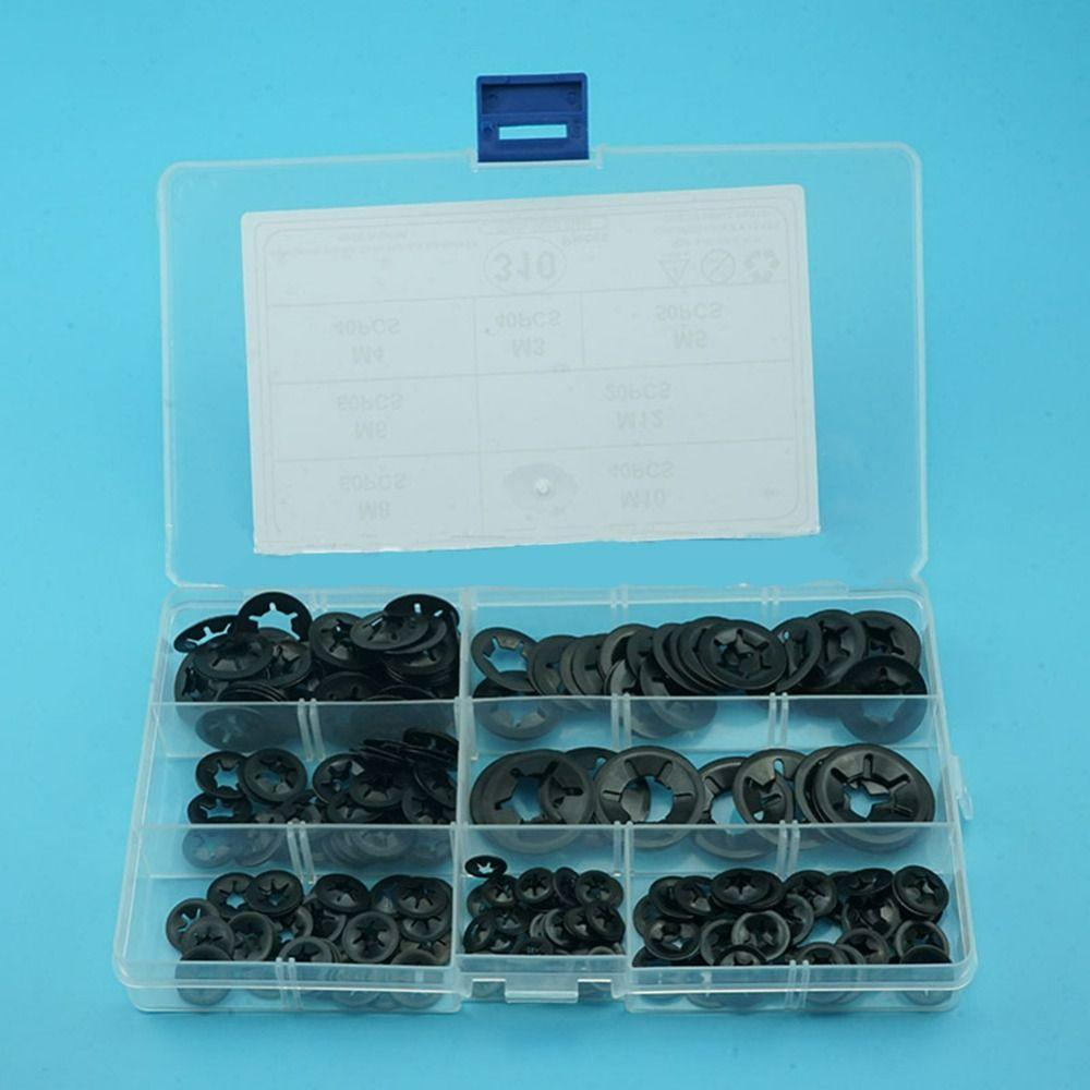 310Pcs Black Tooth Lock Washers M3/M4/M5/M6/M8/M10/M12 Locking Washers Electrical Appliances
310Pcs Black Tooth Lock Washers M3/M4/M5/M6/M8/M10/M12 Locking Washers Electrical Appliances