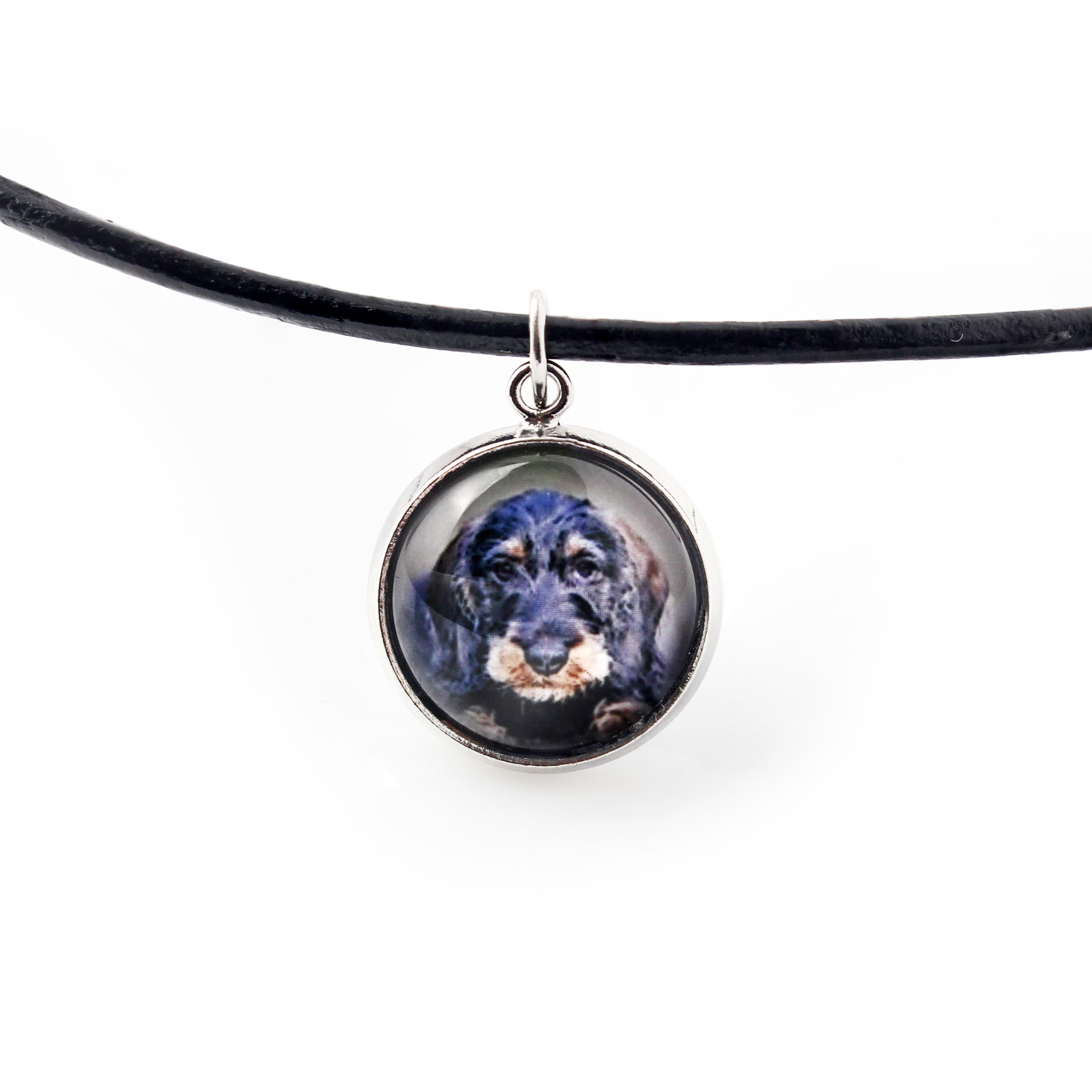 Dachshund Wire-haired, Wiener dog, Badger dog - necklace pendant with your photo, handmade, handcrafted jewelry by Art-Dog brand срібний
Dachshund Wire-haired, Wiener dog, Badger dog - necklace pendant with your photo, handmade, handcrafted jewelry by Art-Dog brand срібний