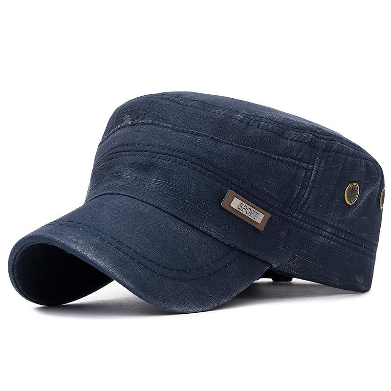Vintage Washed Cotton Military Caps Flat Top Baseball Cap Adjustable Fitted Thicker Cap Sun Protection Men Women Cadet Army Cap темно-синий
Vintage Washed Cotton Military Caps Flat Top Baseball Cap Adjustable Fitted Thicker Cap Sun Protection Men Women Cadet Army Cap темно-синий