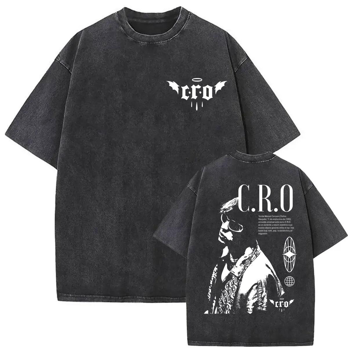 Rapper CRO Album World Tour Graphic T Shirt Mens Women Vintage Washed Short Sleeve Tshirts Harajuku Oversized Street Tshirt S
Rapper CRO Album World Tour Graphic T Shirt Mens Women Vintage Washed Short Sleeve Tshirts Harajuku Oversized Street Tshirt S