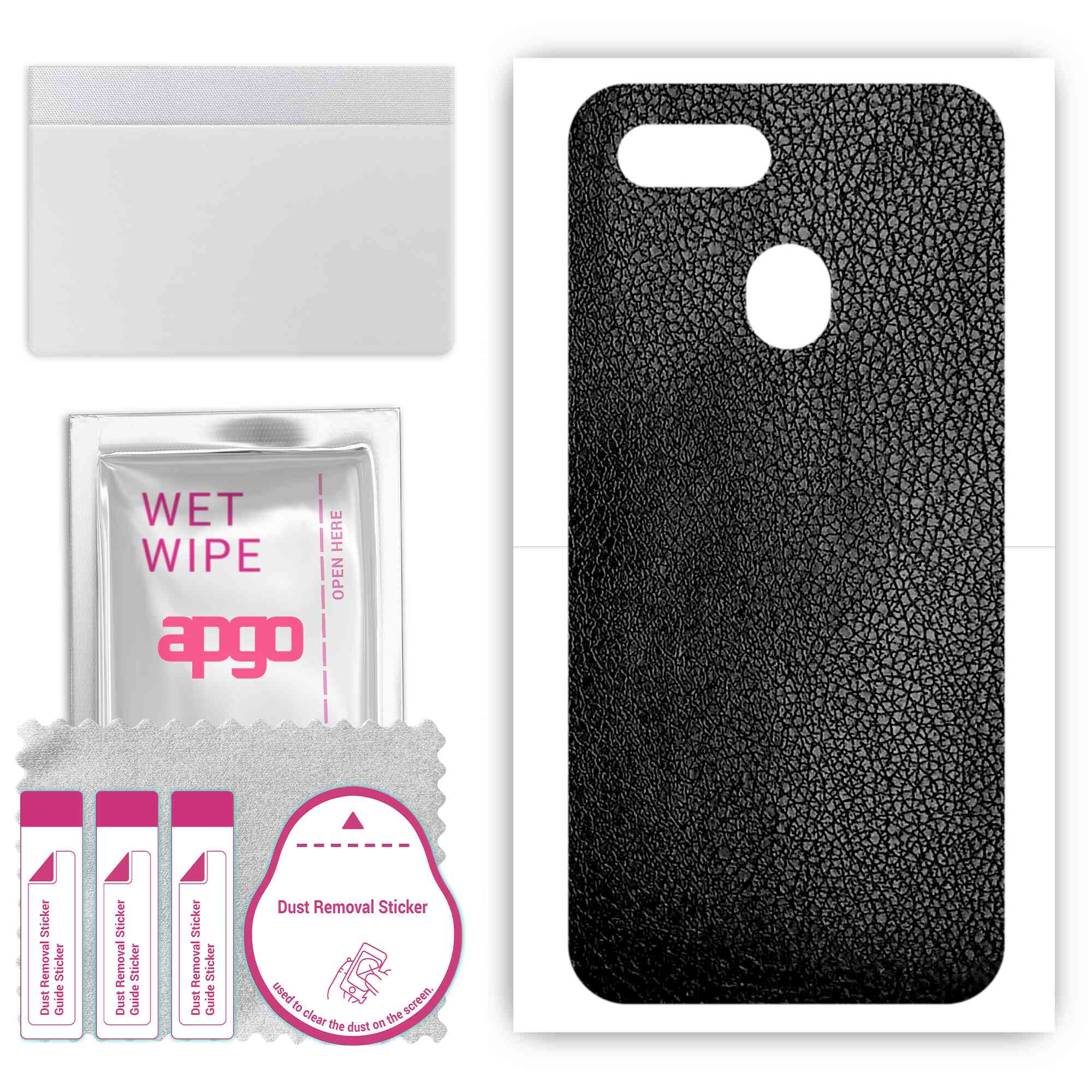 Apgo Protective Skin Sticker для задньої панелі, сумісної з Oppo A7n, Wrap Film, Foil, Vinyl - Pattern Black Leather
Apgo Protective Skin Sticker для задньої панелі, сумісної з Oppo A7n, Wrap Film, Foil, Vinyl - Pattern Black Leather