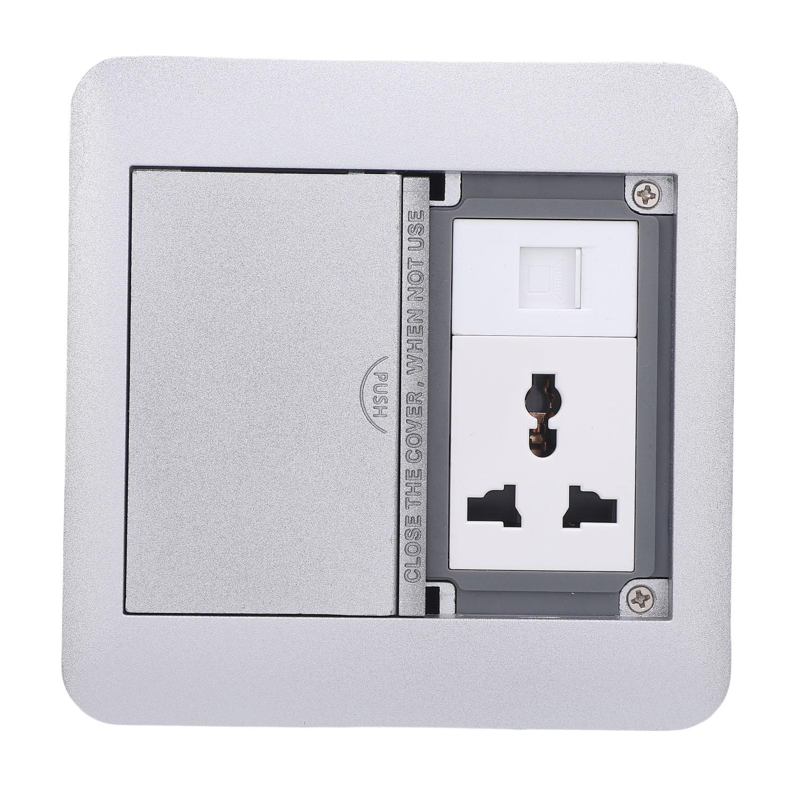 Desktop Socket Box 3 Prong Outlet and Network Port Double Door Recessed Floor Power Strip 4000W 16A
Desktop Socket Box 3 Prong Outlet and Network Port Double Door Recessed Floor Power Strip 4000W 16A