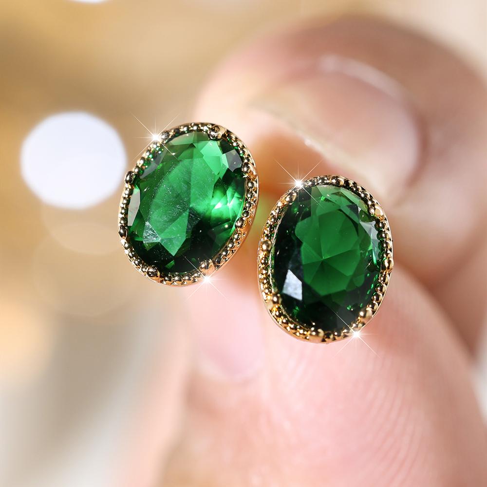 Small Elegant Green Oval Cut Zircon Stud Earrings for Women Gold Color Wedding Party Jewelry Gift золотой/зелёный
Small Elegant Green Oval Cut Zircon Stud Earrings for Women Gold Color Wedding Party Jewelry Gift золотой/зелёный