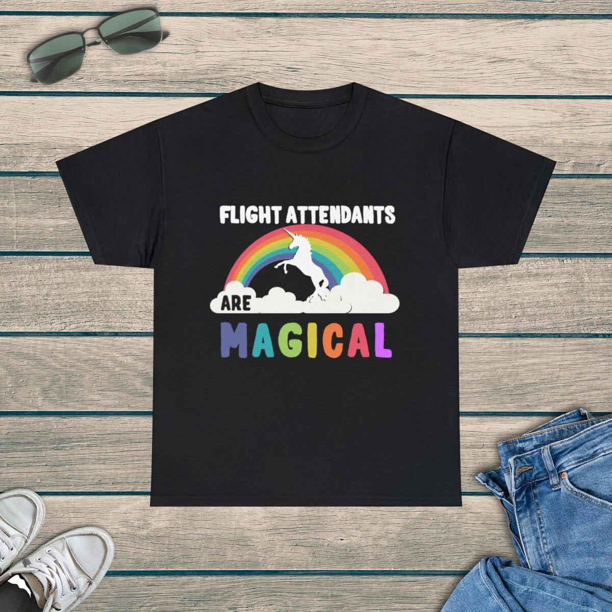 Flight Attendants Are Magical Graphic Tee Shirt, S-5XL M
Flight Attendants Are Magical Graphic Tee Shirt, S-5XL M