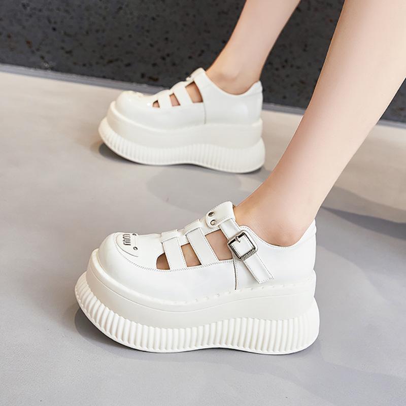 Platform loafers women s new summer Mary Jane women s shoes British small leather shoes pig cage bag head Roman sandals 34 бежевий
Platform loafers women s new summer Mary Jane women s shoes British small leather shoes pig cage bag head Roman sandals 34 бежевий