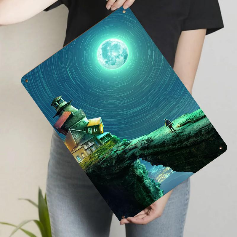 Fantasy Starry Sky Cliff House Metal Wall Art Creative Home Decor Living Room Study Decoration 20x30cm(7.8x11.8inch)
Fantasy Starry Sky Cliff House Metal Wall Art Creative Home Decor Living Room Study Decoration 20x30cm(7.8x11.8inch)