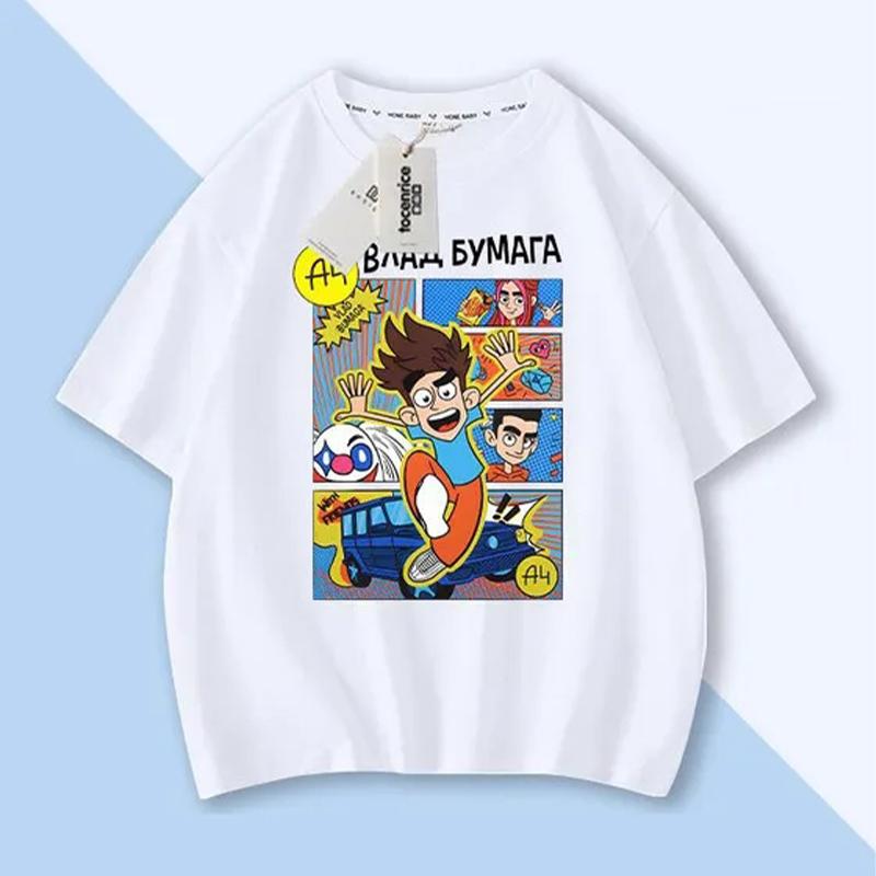 Summer Cartoon Merch A4 Print T-Shirt for Kids Boys Girls Casual Round Neck Short Sleeve Design Perfect for Toddlers Everyday Wear Holidays 160
Summer Cartoon Merch A4 Print T-Shirt for Kids Boys Girls Casual Round Neck Short Sleeve Design Perfect for Toddlers Everyday Wear Holidays 160