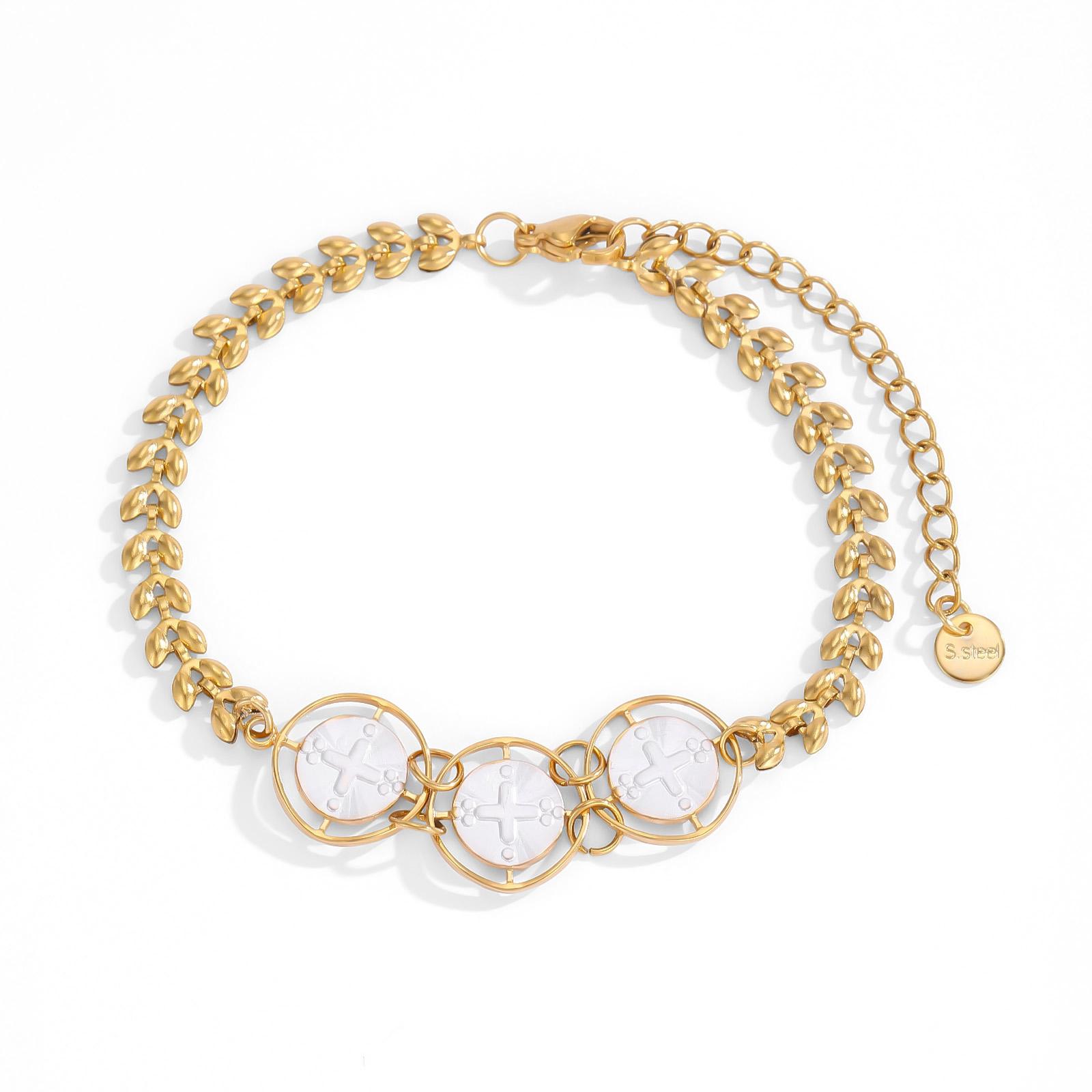 Double Layered Gold Plated Chain Bracelet For Women Stainless Steel Paperclip Chain With Pearl Sun Charm Boho Stackable Jewelry
Double Layered Gold Plated Chain Bracelet For Women Stainless Steel Paperclip Chain With Pearl Sun Charm Boho Stackable Jewelry