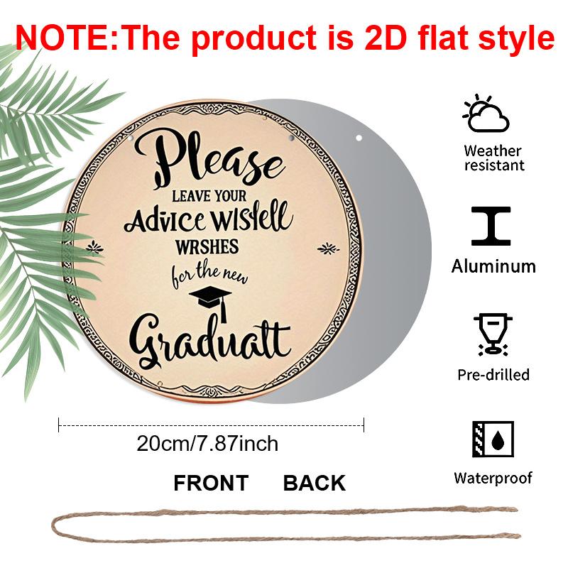 2D Flat 1pc, 8x8 in, Vintage Graduation Aluminum Metal Sign - Rustic Wall Art with Inspirational Message & Graduation Cap Illustration - Home, Bar 1pc
2D Flat 1pc, 8x8 in, Vintage Graduation Aluminum Metal Sign - Rustic Wall Art with Inspirational Message & Graduation Cap Illustration - Home, Bar 1pc