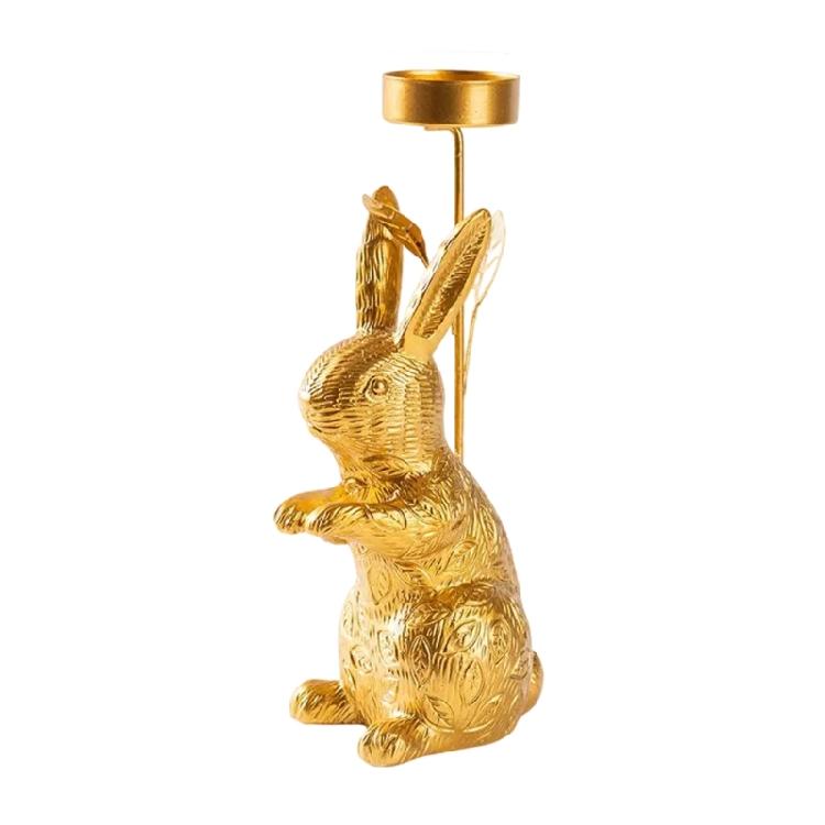 Luxurious Gold Bunnies Statue Candle Holder for Spring Home Decors and Table Centerpieces Pillar Candlestick Stand Gift
Luxurious Gold Bunnies Statue Candle Holder for Spring Home Decors and Table Centerpieces Pillar Candlestick Stand Gift