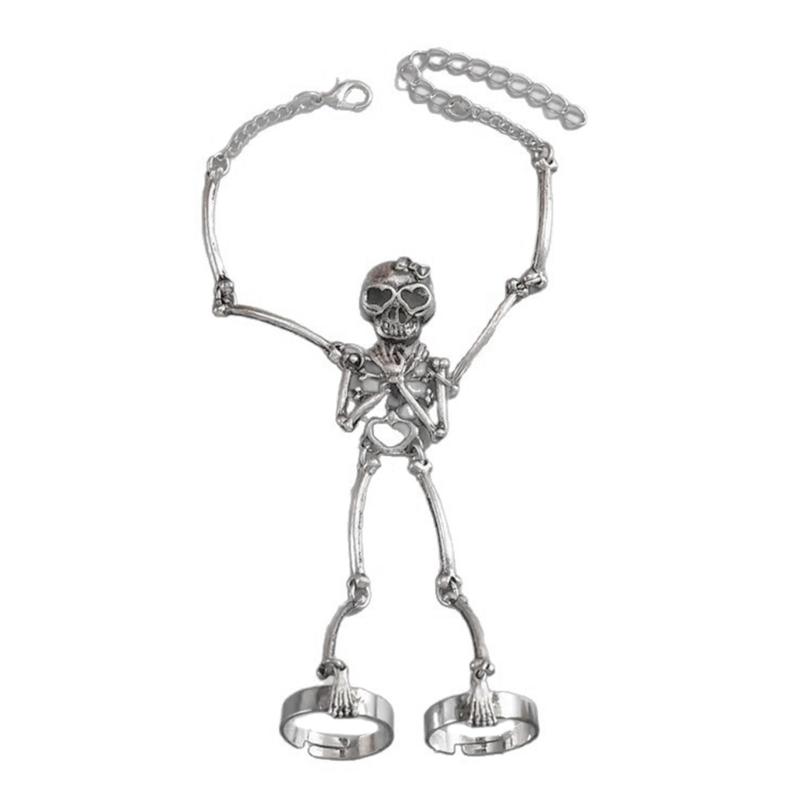Gothic Skeleton Hand Chain Alloy Texture Modern Bracelet Hand Accessory Suitable for Theme Event Matching Casual Outfits 1
Gothic Skeleton Hand Chain Alloy Texture Modern Bracelet Hand Accessory Suitable for Theme Event Matching Casual Outfits 1