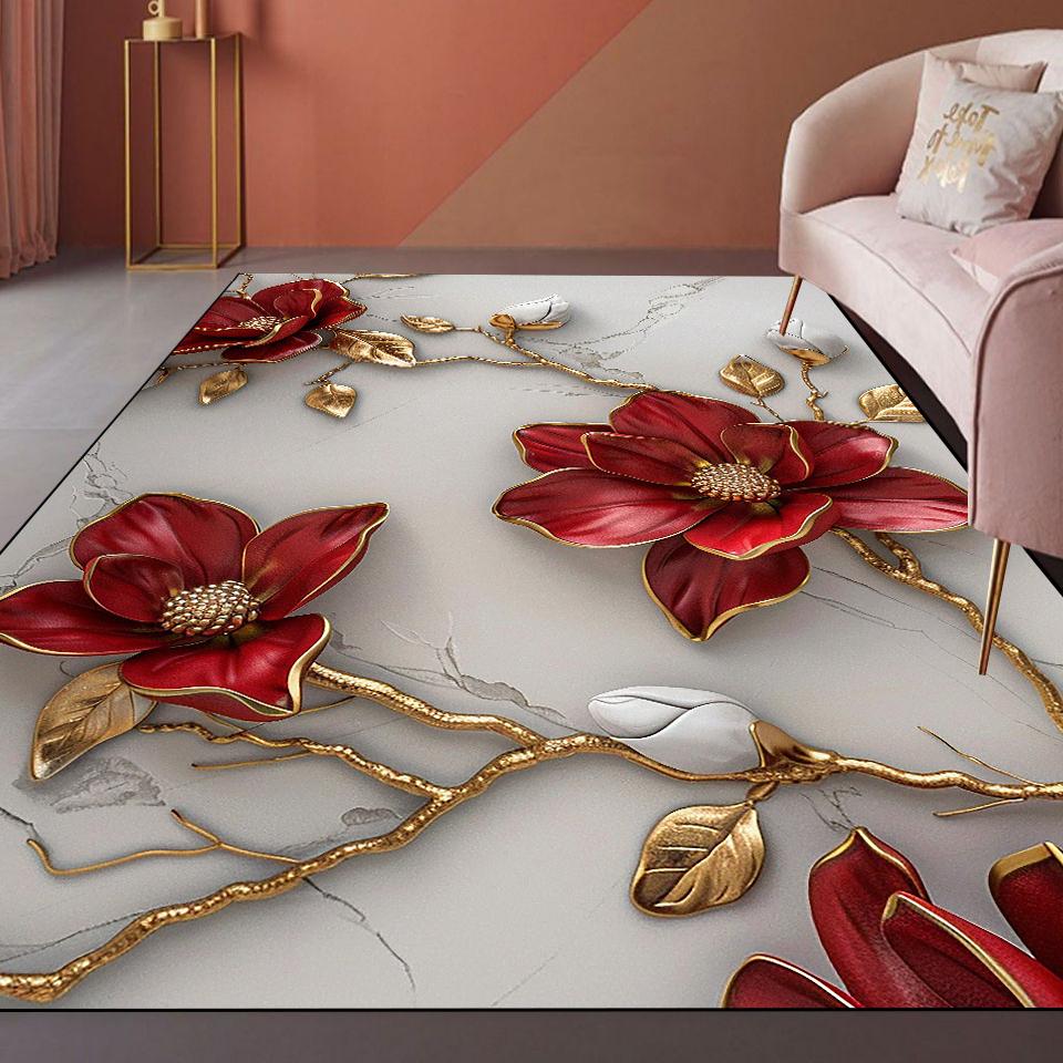 Килими для вітальні в стилі легкої розкоші 3D Квіткова декорація Великі килими Сучасний дім Біля дивана Підлоговий килимок для спальні Приліжкові м які килимки для ніг 180*280cm
Килими для вітальні в стилі легкої розкоші 3D Квіткова декорація Великі килими Сучасний дім Біля дивана Підлоговий килимок для спальні Приліжкові м які килимки для ніг 180*280cm