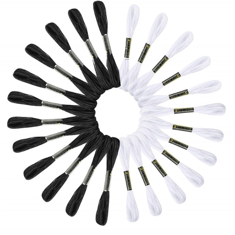 YFFSFDC Embroidery 8m Sewing Cross Embroidery Craft Suitable for Beginners to Black and White Set Thread, Length, 6-Ply Strand, Thread, Stitch, Set, чорний
YFFSFDC Embroidery 8m Sewing Cross Embroidery Craft Suitable for Beginners to Black and White Set Thread, Length, 6-Ply Strand, Thread, Stitch, Set, чорний