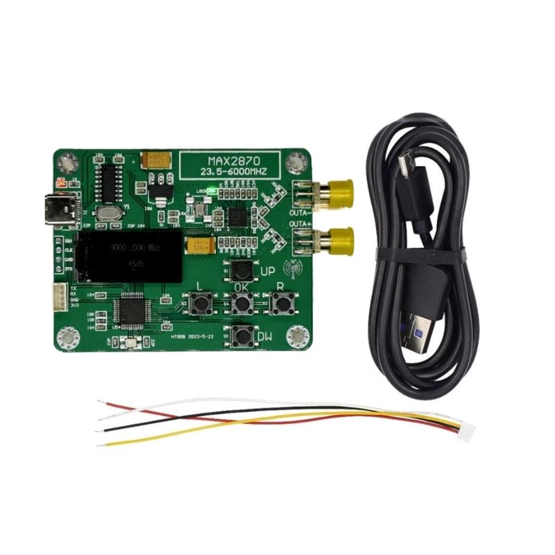 MAX2870 STM32 23,5-6000 МГц Модуль джерела сигналу USB 5 В Частота та режими живлення Аксесуар
MAX2870 STM32 23,5-6000 МГц Модуль джерела сигналу USB 5 В Частота та режими живлення Аксесуар