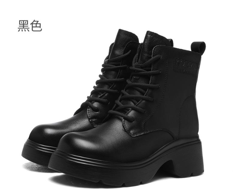Winter new cowhide genuine leather platform British thick heel Martin short boots piled heightening leather boots cotton shoes 40
Winter new cowhide genuine leather platform British thick heel Martin short boots piled heightening leather boots cotton shoes 40