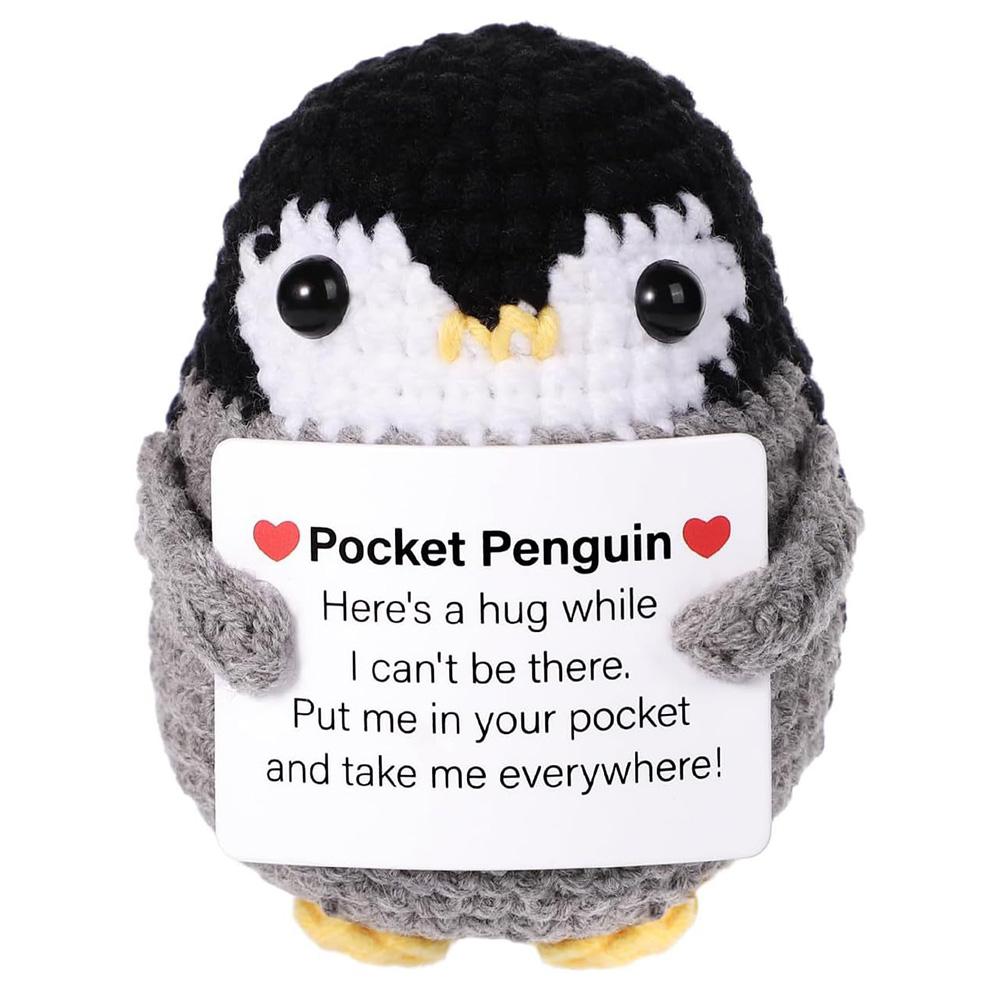 Handmade Positive Energy Penguin Doll With Card Home Decoration Knitting Penguin Doll Ornament Room Decor Christams Party Gifts
Handmade Positive Energy Penguin Doll With Card Home Decoration Knitting Penguin Doll Ornament Room Decor Christams Party Gifts