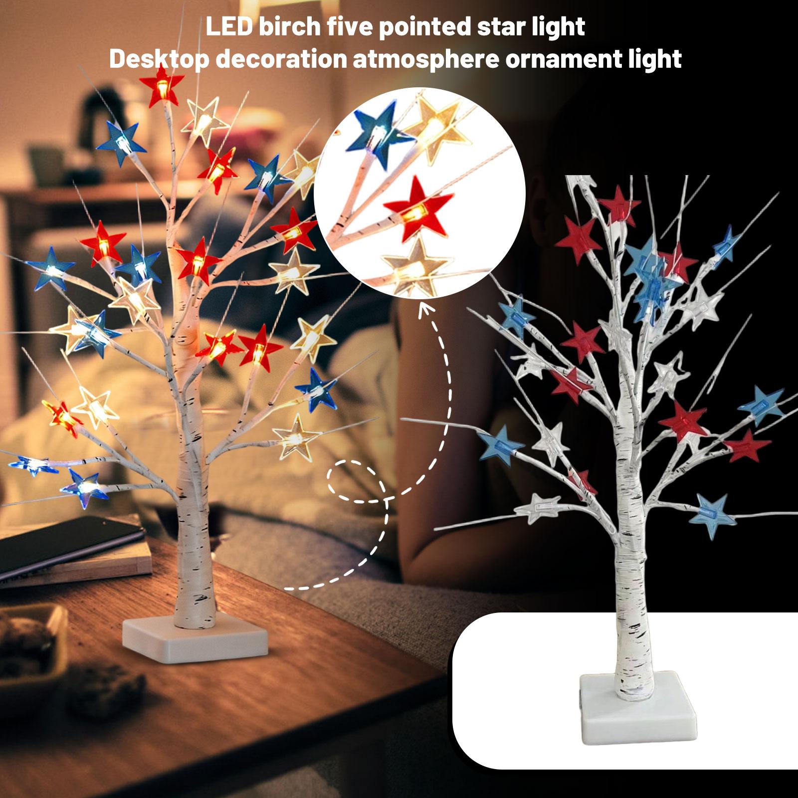 Artificial Decorative Birch Tree with Star Ornaments for Indoor Tabletop Display Home Office Party Decoration One Size
Artificial Decorative Birch Tree with Star Ornaments for Indoor Tabletop Display Home Office Party Decoration One Size