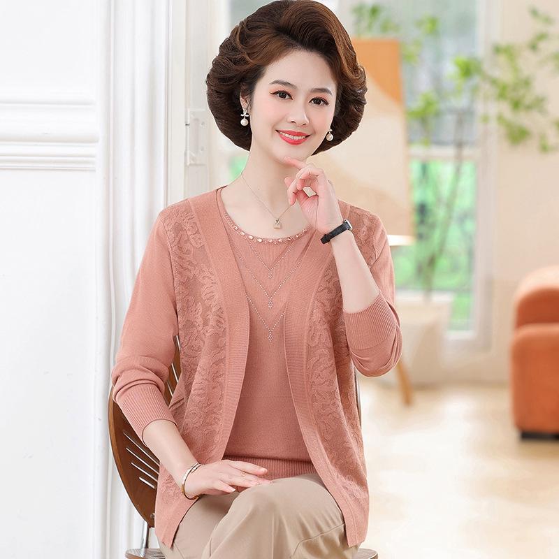 Middle-aged Women s Versatile Plus Size Knit Cardigan Jacket - Two-piece Set for Spring & Autumn 2XL (110-120 jin) помаранчевий
Middle-aged Women s Versatile Plus Size Knit Cardigan Jacket - Two-piece Set for Spring & Autumn 2XL (110-120 jin) помаранчевий