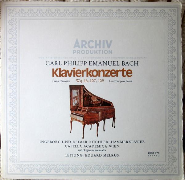 LP Record INGEBORG REIMER KUCHLER CAPELLA A Carl Philipp Emanuel Bach Klavierk 2533078 ARCHIV PRODUKT Germany Classical Used
LP Record INGEBORG REIMER KUCHLER CAPELLA A Carl Philipp Emanuel Bach Klavierk 2533078 ARCHIV PRODUKT Germany Classical Used