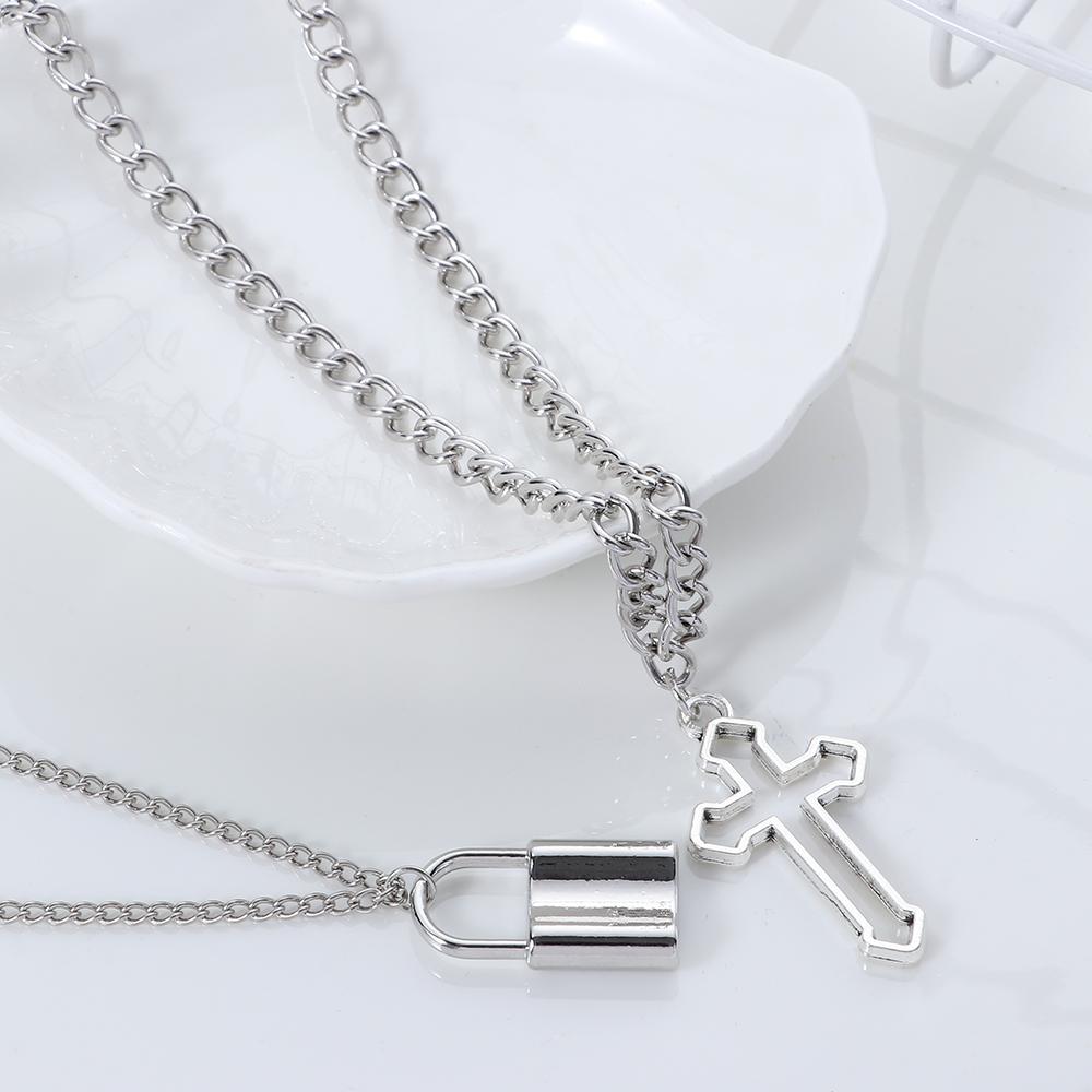 Серебряный цвет, крутой уличный стиль, колье в стиле панк, подвесной замок, ожерелье, длинная цепочка, полый крест, кулон
Серебряный цвет, крутой уличный стиль, колье в стиле панк, подвесной замок, ожерелье, длинная цепочка, полый крест, кулон