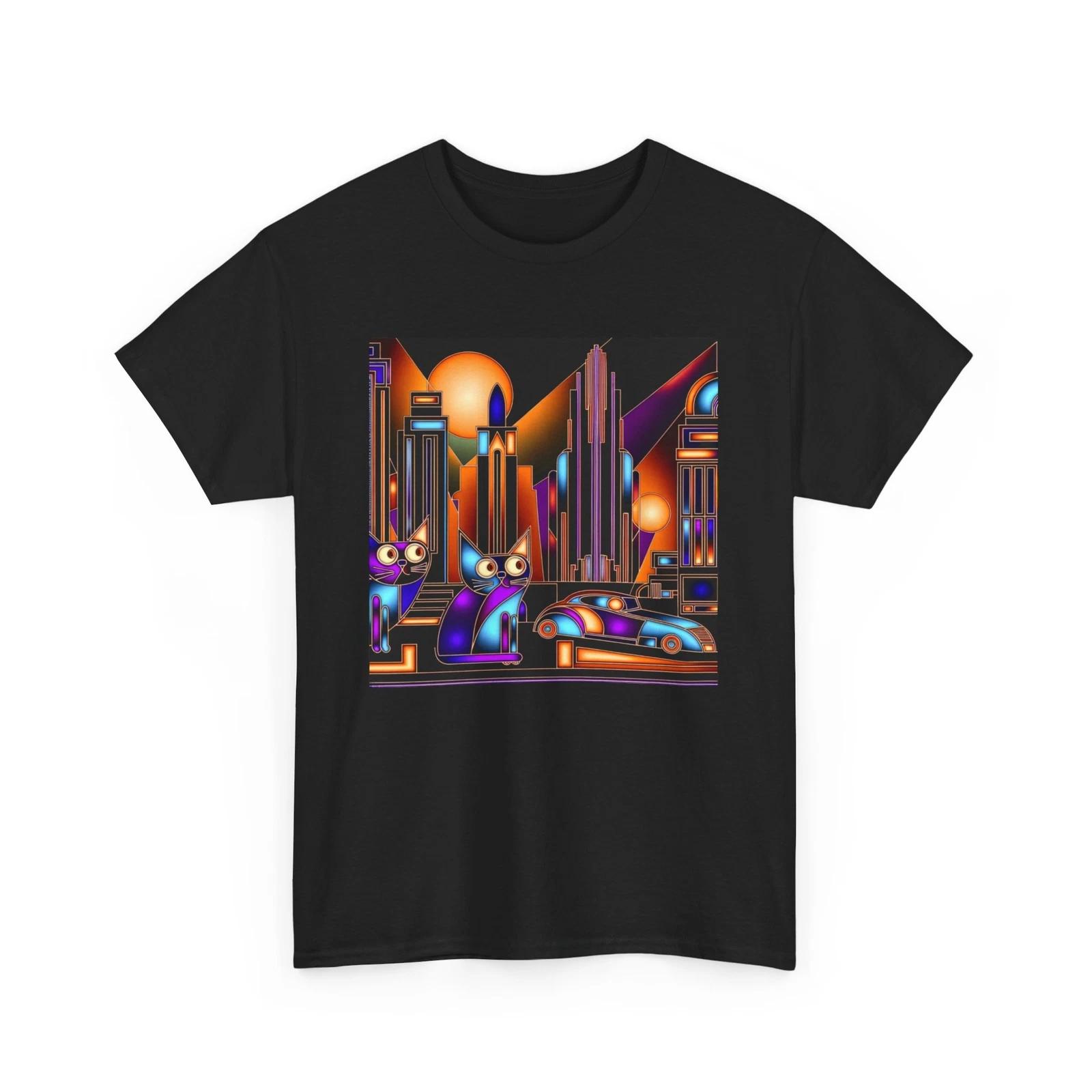 Unisex Adult T Shirt Retro Style Cat Art Deco Cityscape Atomic Fun Pet Lover Tee 2XL
Unisex Adult T Shirt Retro Style Cat Art Deco Cityscape Atomic Fun Pet Lover Tee 2XL